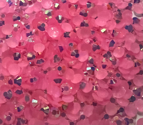 Pink AB Resin Rhinestones 5mm/ss20