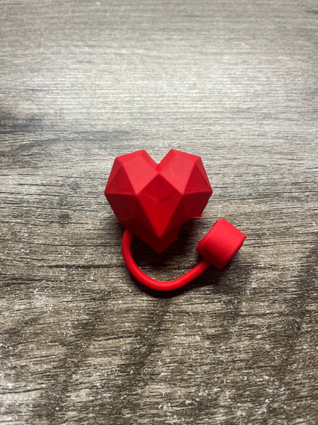 3D Heart Straw Topper